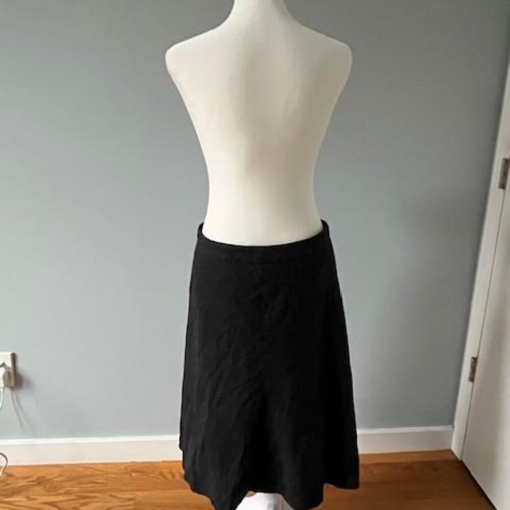 Black Linen Banana Republic Skirt